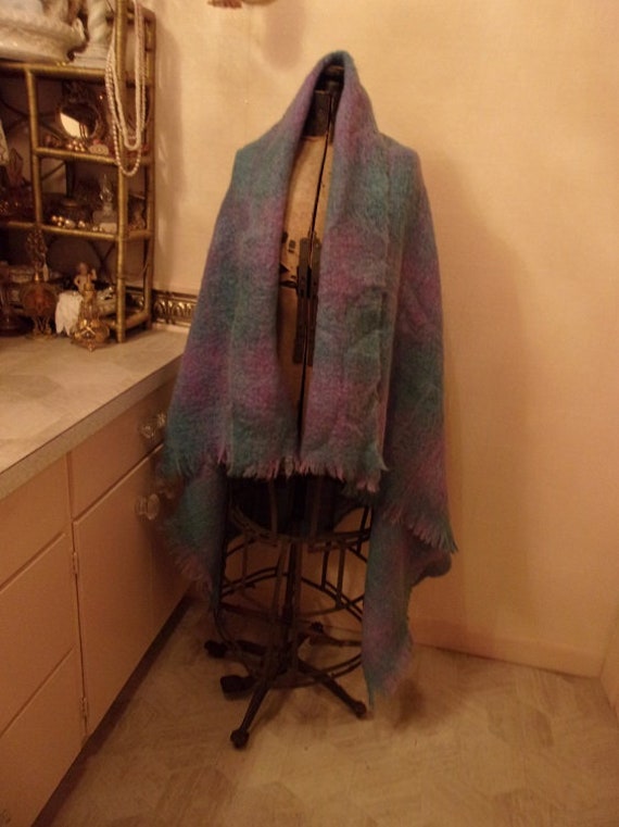 Cushedale Irish Mohair Wool Wrap Shawl