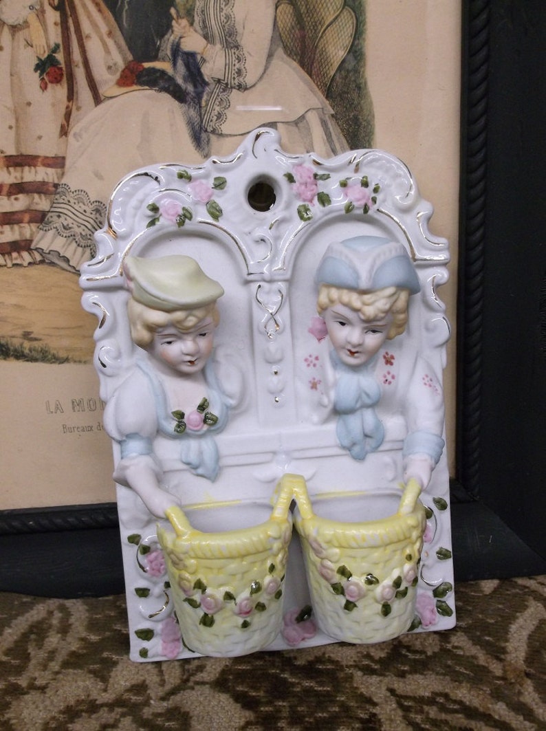 Porcelain Wall Pocket Japan Etsy