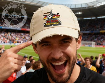 Germany Distressed Soccer Cap: Limited Edition Road to 2026 Design