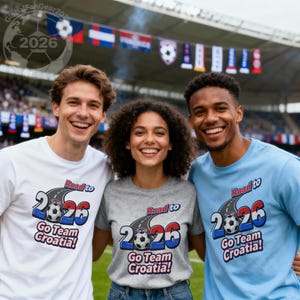 Road to 2026 Go Team Croatia shirt, World Cup 2026 fan gear, Soccer team support tee, Croatia football apparel, Supporter merch