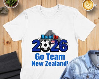 New Zealand Fan Soccer Unisex T-Shirt: Limited Edition Road to 2026 Design
