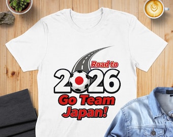 Camiseta unisex de fútbol japonés para aficionados: edición limitada, diseño "Camino a 2026"
