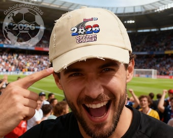 Croatia Distressed Soccer Cap: Limited Edition Road to 2026 Design