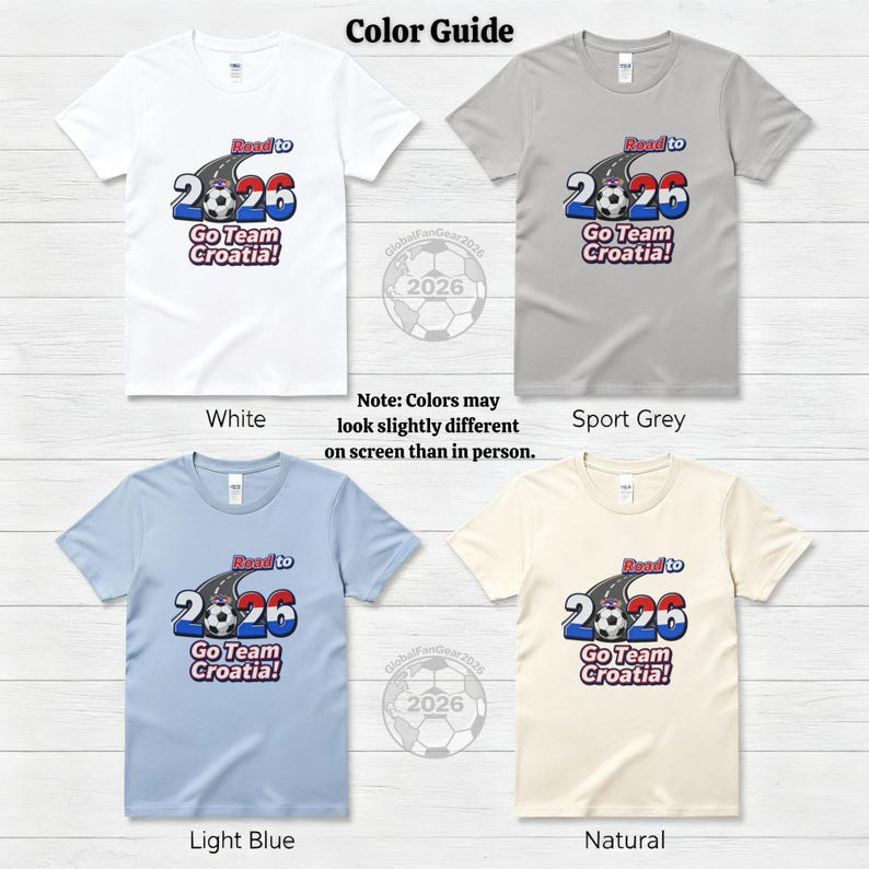 World Cup 2026 fan shirt, Go Team Croatia t-shirt, soccer supporter tee, unisex football shirt, 2026 tournament apparel