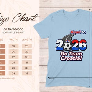 Road to 2026 Go Team Croatia T-Shirt, Sports Fan Shirt, Soccer Supporter Top, World Cup 2026 Tee, Croatian Pride Apparel