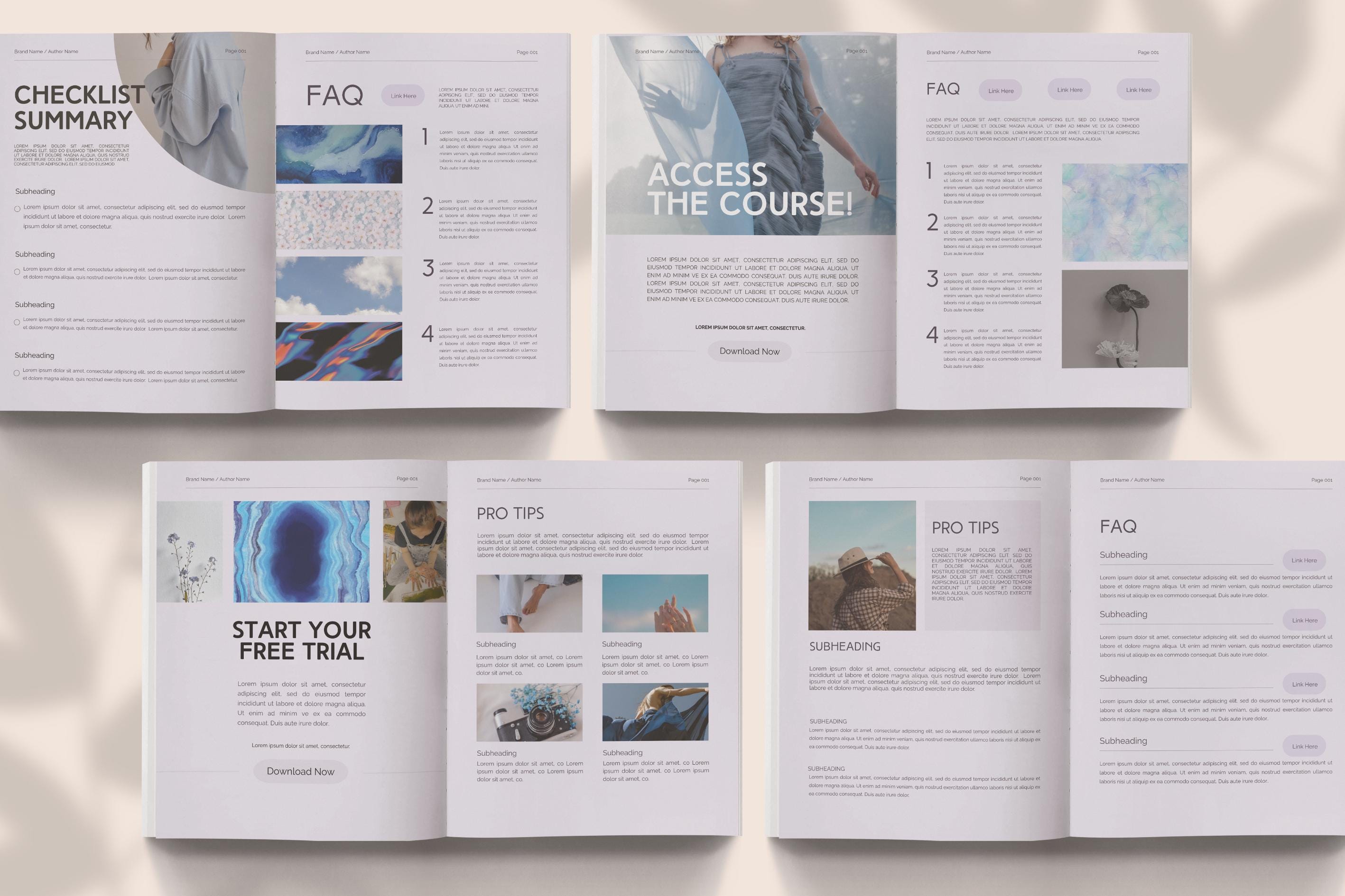Canva Guidebook Template, How-to Guide, Lead Magnet, Digital Product ...
