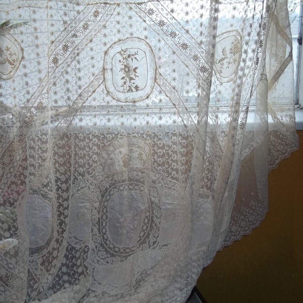 Lace Bedspread Etsy