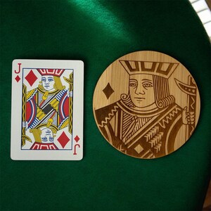 Jack of diamonds coaster (card not included)