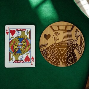 Jack of hearts coaster (card not included)