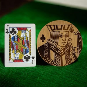 Jack of clubs coaster (card not included)