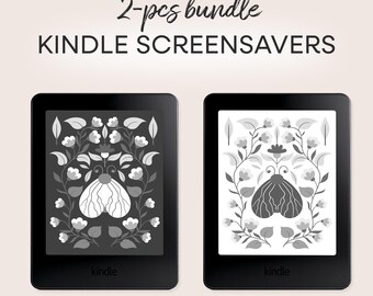 Kindle Lock Screen | Light & Dark EPUB Screensaver Bundle | Digital Download