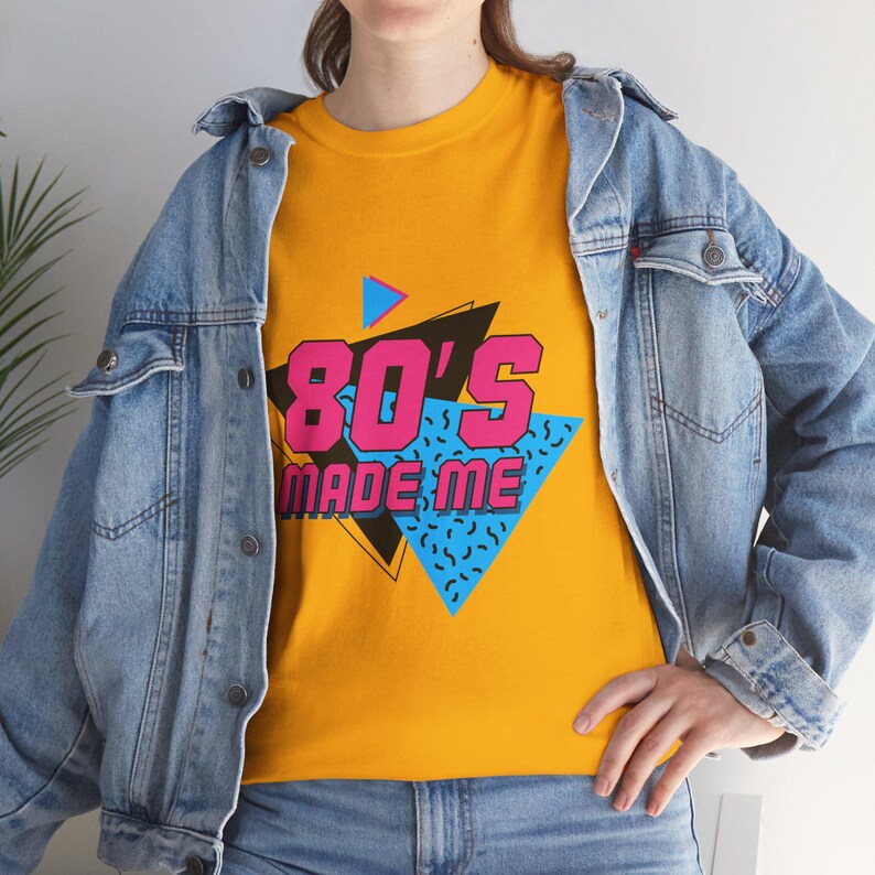 80s Made Me Shirt, Retro Vintage Graphic T-Shirt, 80s Nostalgia Tee, Unisex Classic Style, Gift for 80s Fans image 8