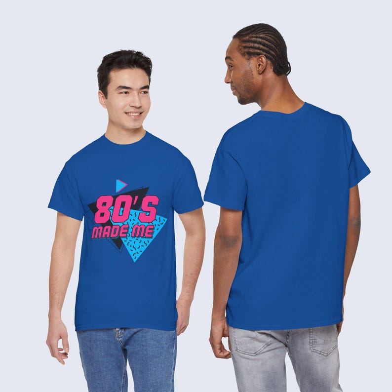 80s Made Me Shirt, Retro Vintage Graphic T-Shirt, 80s Nostalgia Tee, Unisex Classic Style, Gift for 80s Fans image 6