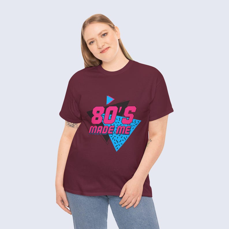 80s Made Me Shirt, Retro Vintage Graphic T-Shirt, 80s Nostalgia Tee, Unisex Classic Style, Gift for 80s Fans image 5