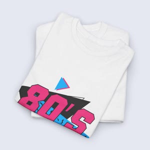 80s Made Me Shirt, Retro Vintage Graphic T-Shirt, 80s Nostalgia Tee, Unisex Classic Style, Gift for 80s Fans image 2