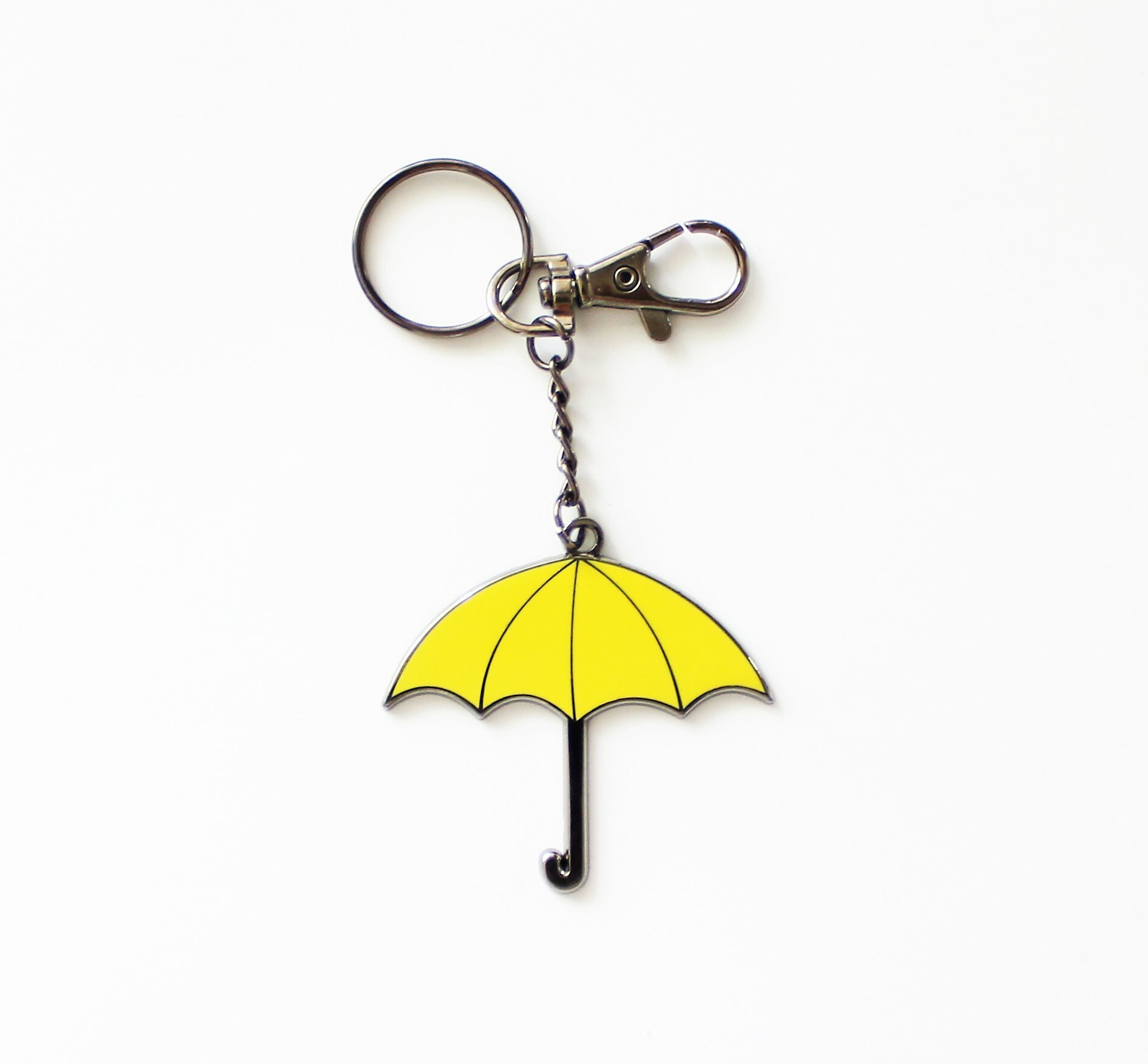 Yellow Umbrella HIMYM Keychain with Lobster Claw Clasp // Etsy