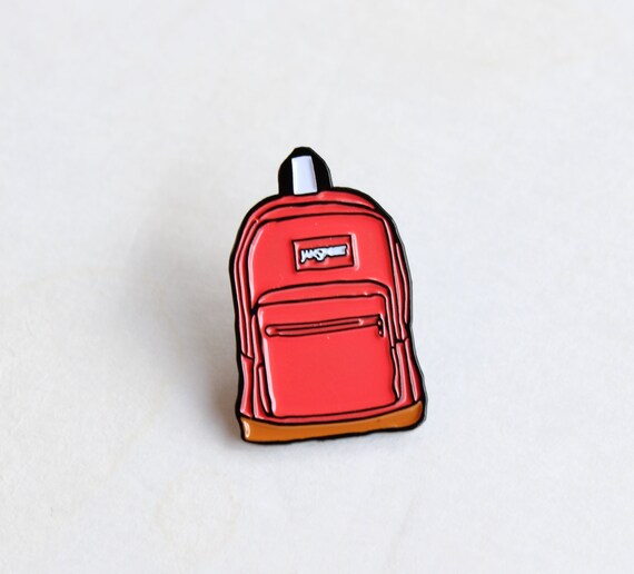 jansport backpack with pins