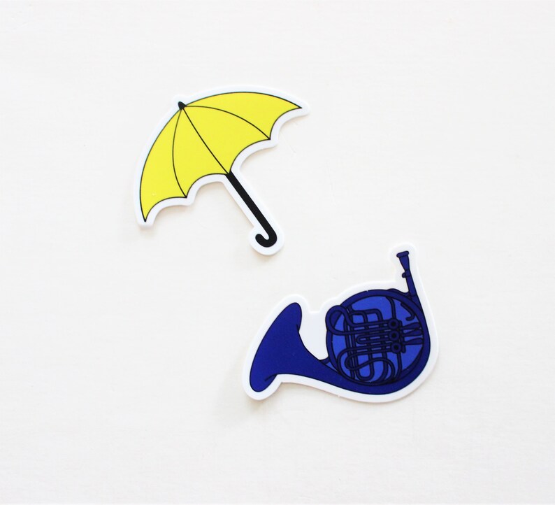 3 Yellow Umbrella Blue French Horn HIMYM inspired Vinyl Etsy