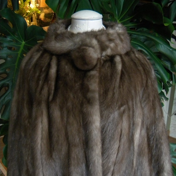 RESERVED for M.  Stunning rare taupe mink fur coat / jacket