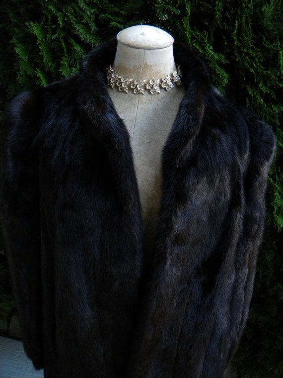 Brown / Black Mink Fur Coat / Jacket / Real Fur /… - image 6