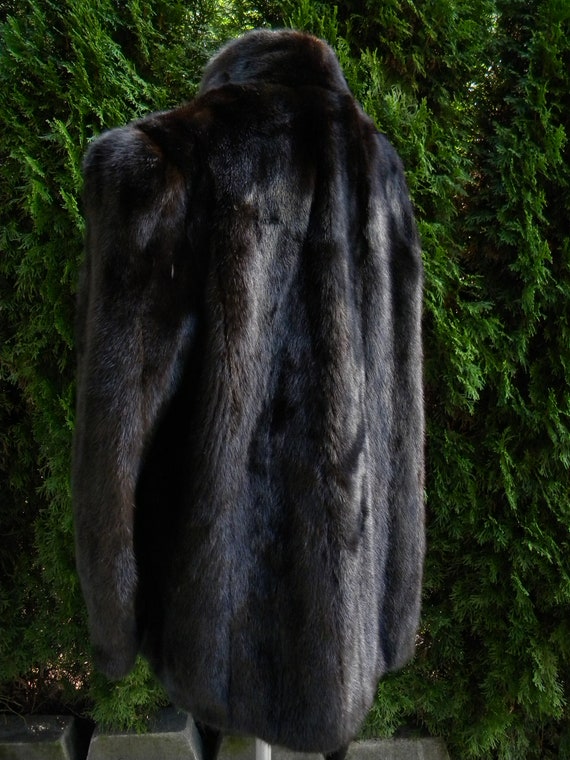 Brown / Black Mink Fur Coat / Jacket / Real Fur /… - image 5
