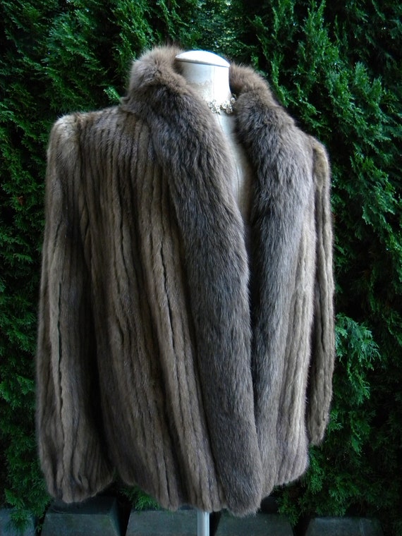 Vintage Brown Mink & Leather Fur Jacket, No monogram, Black Lining, Tie  String - furoutlet - fur coat, fur jackets, fur hats, prices subject to  change without notice, so order now!