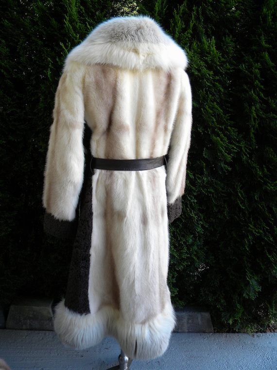 Stunning Cross Mink And Fox Fur Stroller / Coat /… - image 5