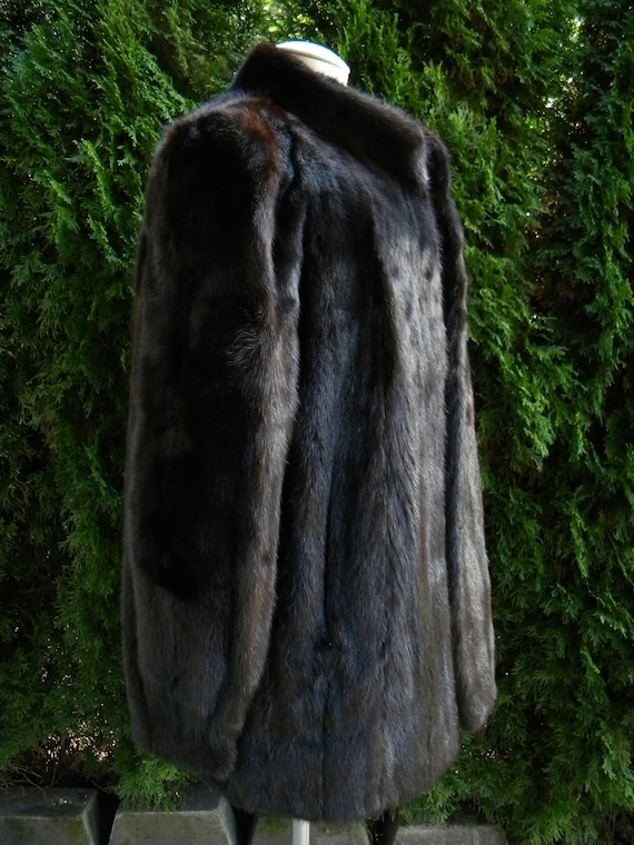 Brown / Black Mink Fur Coat / Jacket / Real Fur /… - image 3