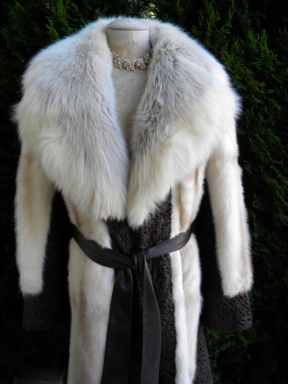 Stunning Cross Mink And Fox Fur Stroller / Coat /… - image 2