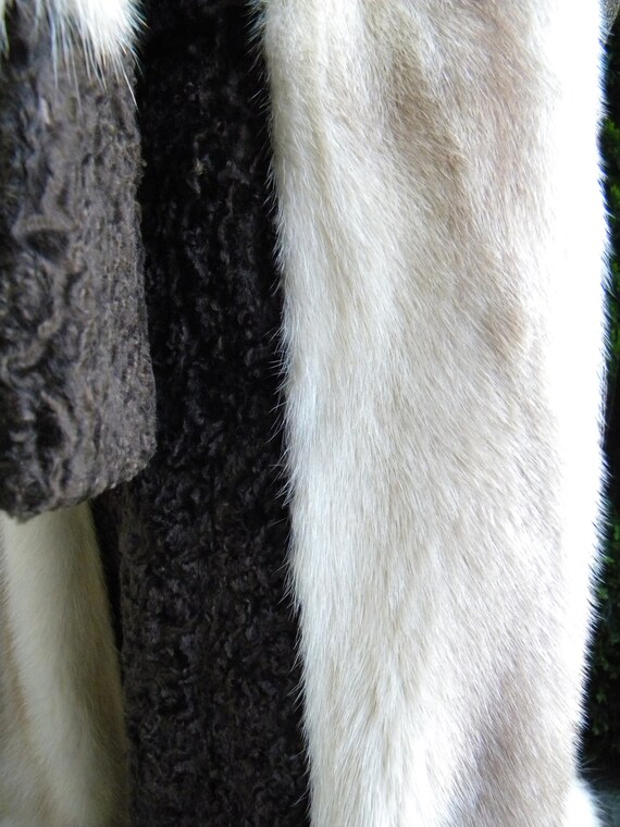 Stunning Cross Mink And Fox Fur Stroller / Coat /… - image 4