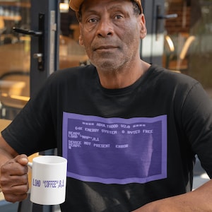 retro computer shirt adulthood v2 low energy gen x humor 80s tech nostalgia gift for programmer coder dad geek nerd basic syntax old school