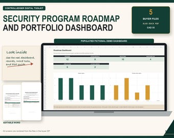 Security Program Roadmap with Portfolio Dashboard and Charter