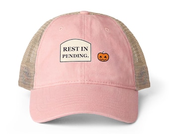 Rest In Pending | Infinity Her TESS Cap | Halloween IT Humor