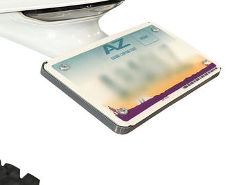 Stark Varg License plate frame/holder. US motorcycle plates.