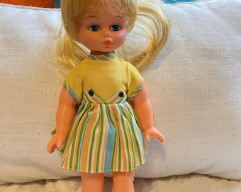 Vintage 1960s Miss Claudette Doll – NASCO Marked – 18” – Original Dress