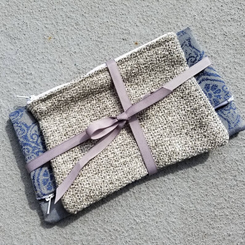Set of 2 Fabric Pouches-P24