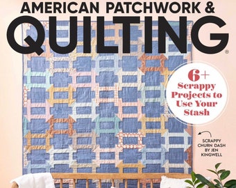 New! AMERiCAN PATCHWORK & QUILTiNG #184 June/July 2024 magazine + Optional 2 Skeins of Floss, or 18" x 22" Fabric, or JABCO Buttons