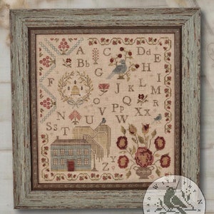 WITH THY NEEDLE Every Opening Flower Sampler counted cross stitch patterns