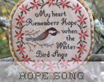 HEARTSTRING SAMPLERY Hope Song counted cross stitch patterns at thecottageneedle.com