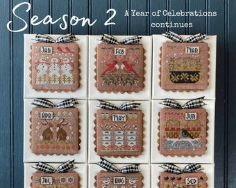 HANDS ON DESIGN Season 2 Year of Celebrations counted cross stitch patterns at thecottageneedle.com 2022 Nashville Market