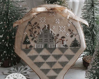 WITH THY NEEDLE Winter Gatherings counted cross stitch patterns at thecottageneedle.com