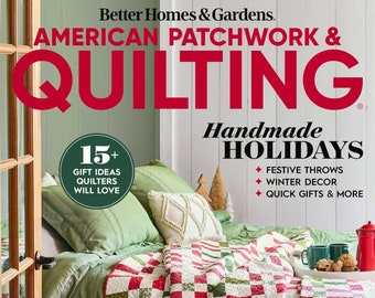 New! AMERICAN PATCHWORK & QUILTiNG #185 December/January 2023 Optional 2 Skeins COSMO Floss sewing