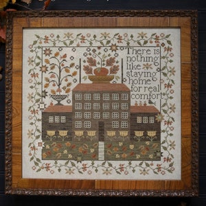 PLUM STREET SAMPLERS Real Comfort counted cross stitch patterns at cottageneedle.com Paulette Stewart