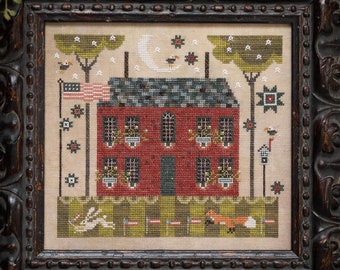 New! PLUM STREET SAMPLERS Flag Thief counted cross stitch 2024 Nashville Needlework Market