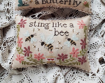 STING by Heartstring Samplery counted cross stitch pattern at cottageneedle.com