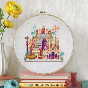 SATSUMA STREET Pretty Little Barcelona counted cross stitch patterns at cottageneedle.com