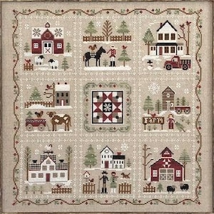 Pick One LITTLE HOUSE NEEDLEWoRKS Farmhouse Christmas Little Red Barn Grandpa's Pick-up Dairy Darlin' Grandma's Quilt cross stitch patterns