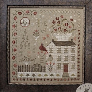 WITH THY NEEDLE Winter Rose Manor のクロスステッチ パターンは thecottageneedle.com でご覧いただけます