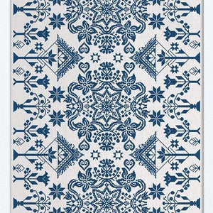 PDF DOWNLOAD The Zimmerman Coverlet digital counted cross stitch patterns at thecottageneedle.com by Modern Folk