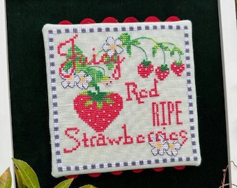 NEW! LUHU STITCHES Red and Ripe counted cross stitch patterns at thecottageneedle.com Nashville Market